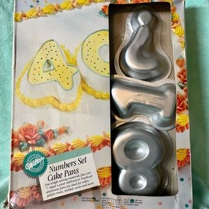 Vintage Wilton Numbers set cake pans